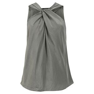 Theory Halter Top in Olive Silk